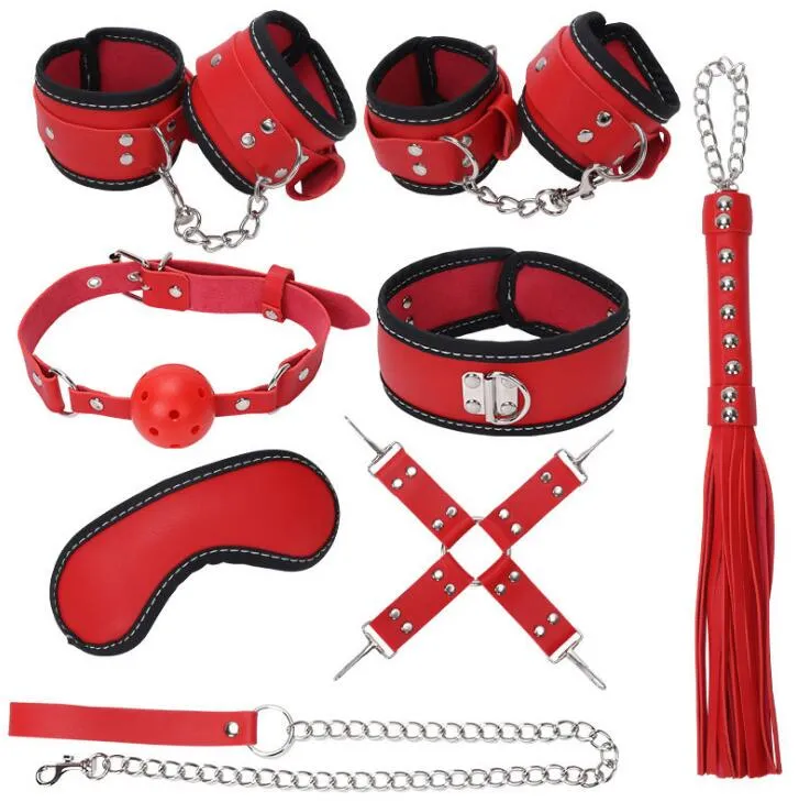 BDSM Toys Kit Bondage Gear Foreplay Sexy Games For Couples Handcuffs  Blindfold Mouth Gag Collar From Dgw168, $26.47