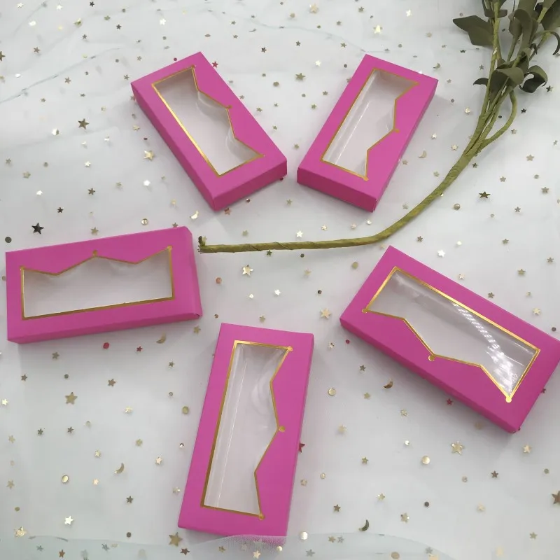 Tom Pink Crown Box New Style Dramatic Lashes Box med 3D 5D -ögonfransar 100% handgjorda mjuka kartonger