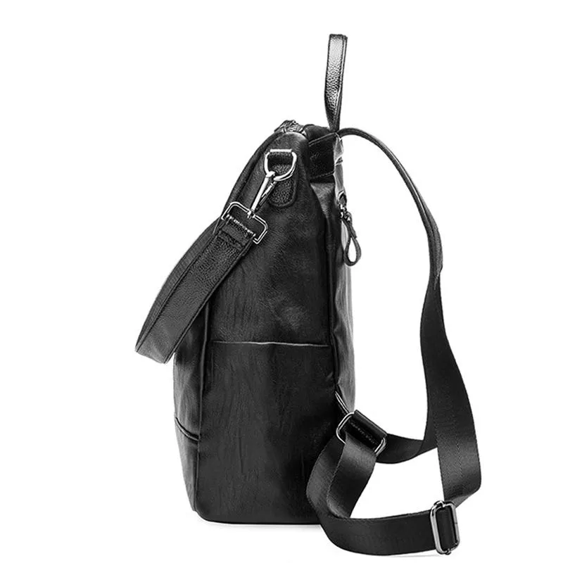 Designer-Hot Sale Backpacks Designer 2018 Fashion Women Lady Black Rucksack Bag Charms Genuine Leather High Quality Free Shipping