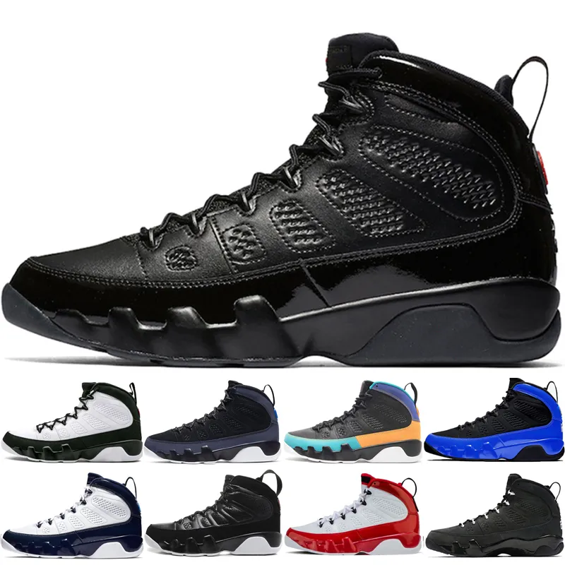 Zapatos 9 9s de alta calidad para zapatos de baloncesto para hombre Bred OG space jam Racer Blue Dream It Do Itman zapatillas deportivas negras azules