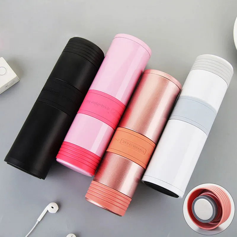 new arrivels 450ML Stainless steel Creative auto Vacuum Flask sports outdoor thermals water bottle portable milk travel cup