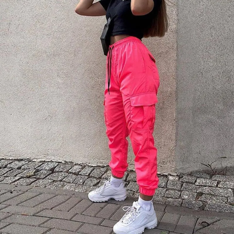 Calça jogger shop feminina neon
