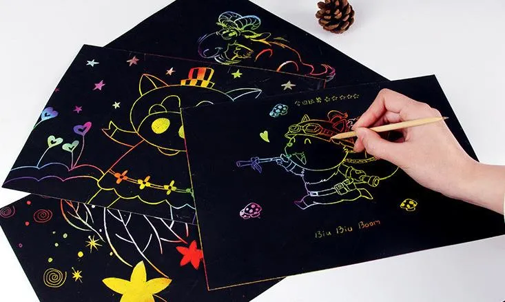Magic Sheets Scratch Paper Pad for Kids' Custom Artwork - China Rainbow  Scratchbook and Kids' Scratch Paper Pad price