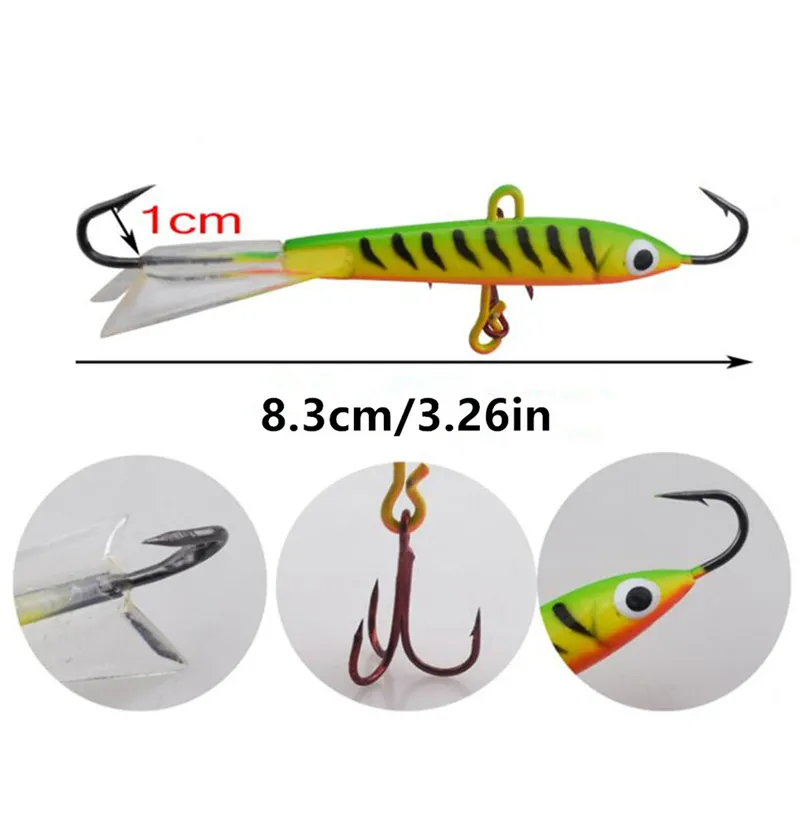 Jigging Rap Ice Jig Lure 8.5cm 18g Russia Ice Minnow Fishing Bait Vertical  Jigging For Deep Or Suspended Fish. From Rainbowshopping, $1.45