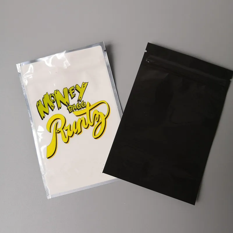 Money BAGG Runtz bag Plastic Packing Zipper Pouch With Foil Inside Fordry herb/SHARKLATO bag Zip Lock