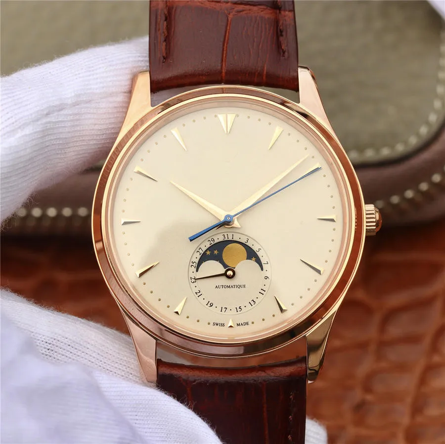 Мужские часы ZF montre DE luxe с функцией фазы Луны 9015, часы с автоматическим механическим механизмом, водонепроницаемые и устойчивые к поту 00