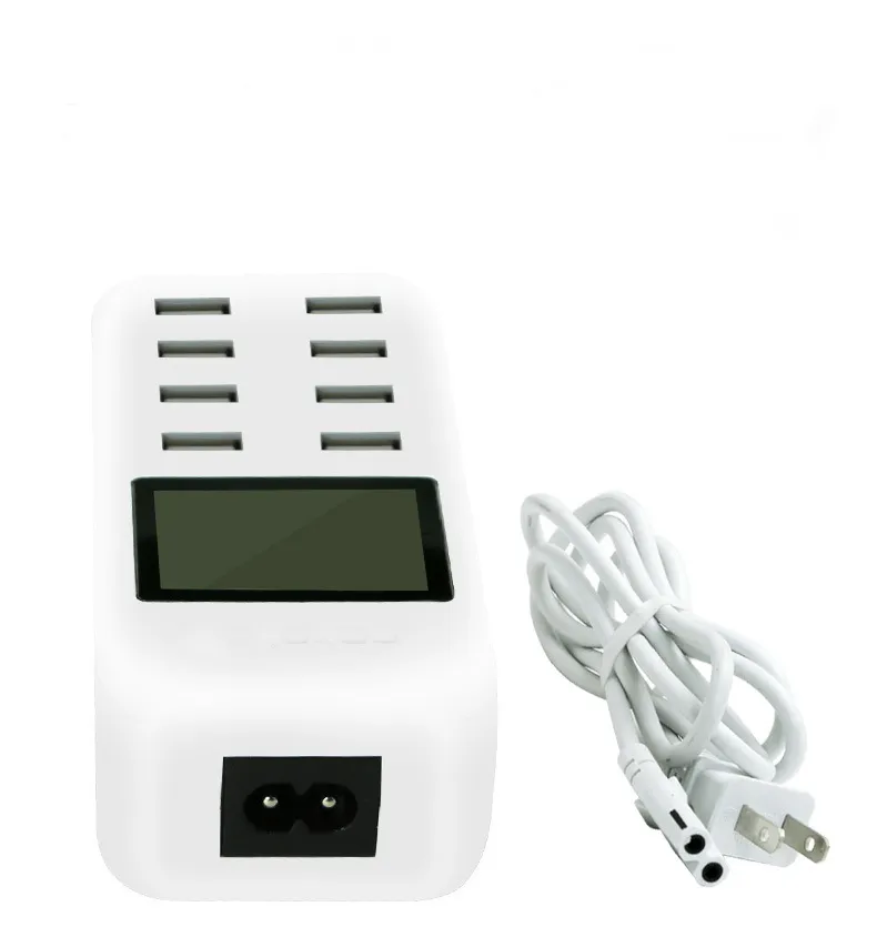 Caricatore USB Da Tavolo Con Display Digitale – Doppia Porta PD QC3.0 63W – Ricarica Rapida Intelligente