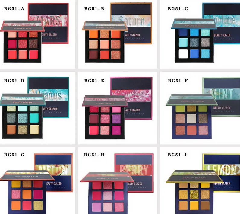 Beauté Palettes de fards à paupières émaillées Version ombre à paupières 9 couleurs 15 couleurs différentes Glitter Brighten Matte Shimmer Palette de maquillage Coloris