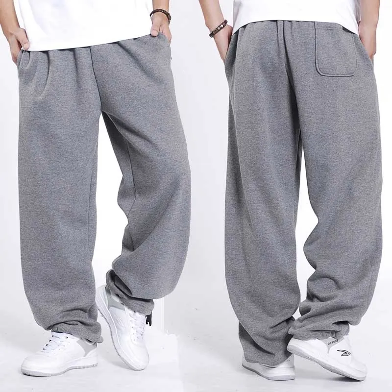 Fashion Hip Hop Streetwear Sweatpants Men Joggers Cotton Autumn Winter Sweat Pants Loose Baggy Track Trousers Male Clothes CJ191210