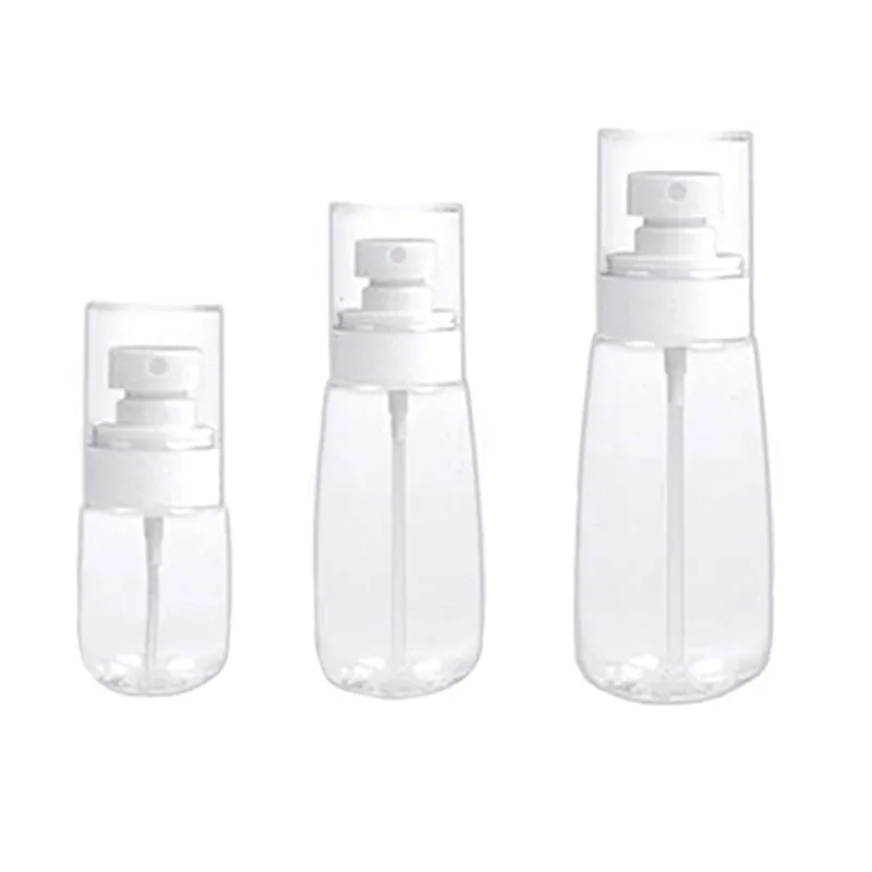 30 ml 60 ml 80 ml 100 ml flacon pulvérisateur de parfum rechargeable contenants cosmétiques vides en plastique atomiseur à brume fine bouteilles de maquillage de voyage portables