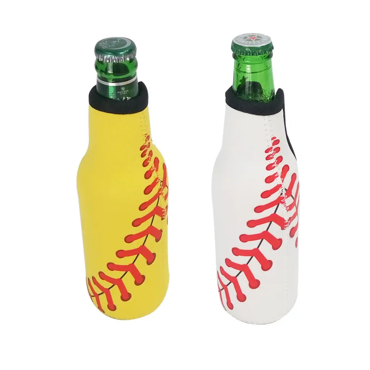 Neoprene Insulated Sleeve Bag Case Pouch Beer Bottle Holder Leopard Rainbow Sunflower Mermaid Football Water Bottle Cooler Cover AC1149