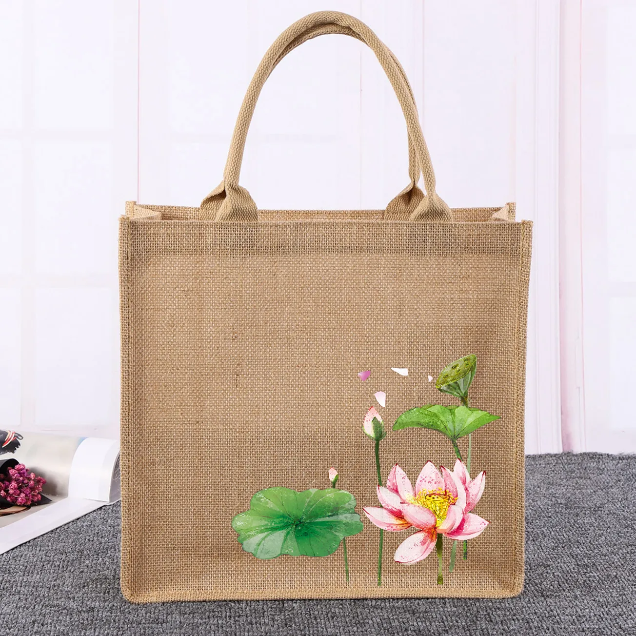 New Printed Jute Bag At Low Price,Customized Eco Big Jute Bag,Khaki Colour Jute  Bag From Livelovelaught, $2.54 | DHgate.Com