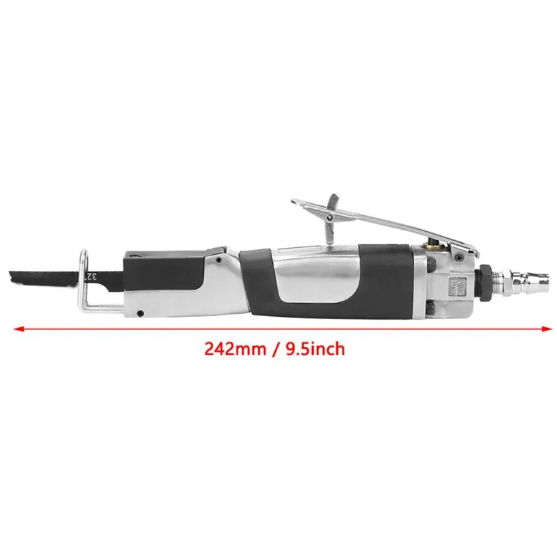 Freeshipping Industriell Alloy Air Body Saber Pneumatic File Ryggsäckar Skärverktyg 1/4 pneumatiska fram- och återgående sågar