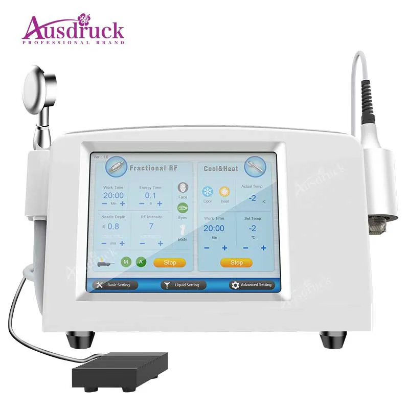 Pro 8tips Microneedle RF Skin Rejuvenation Cool heat radio frequency Microneedle RF and Fractional RF beauty Machine for face lift with CE