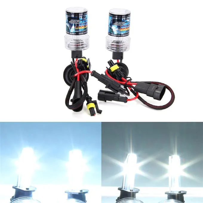 Makibes 6000K 9006 55W 12V Xenon HID Kit Car Headlight Xenon Bulb Slim Ballast - Black + Silver