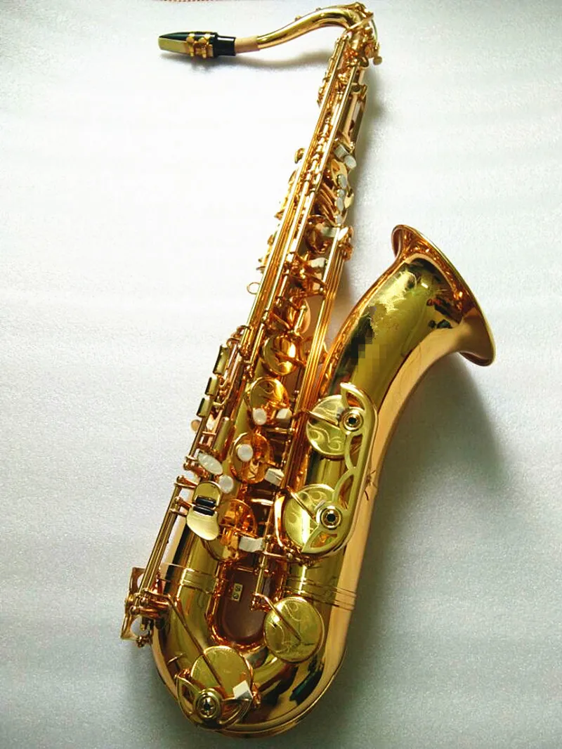 Ny tenor Mark VI Saxofon Högkvalitativ SAX 95% Kopieringsinstrument Gyllene mässing Saxofon med fall munstycke