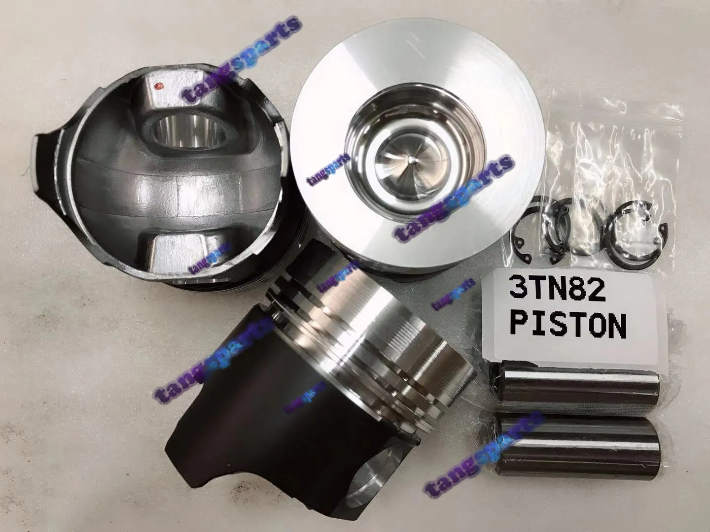 3TN82 piston & Pin & Clips & Rings for YANMAR engine fit forklift diesel excavator engine overhaul repair parts