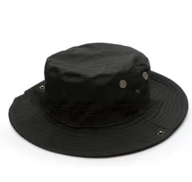 Camouflage Wide Brim Cowboy Sun Camo Bucket Hat For Fishing, Army