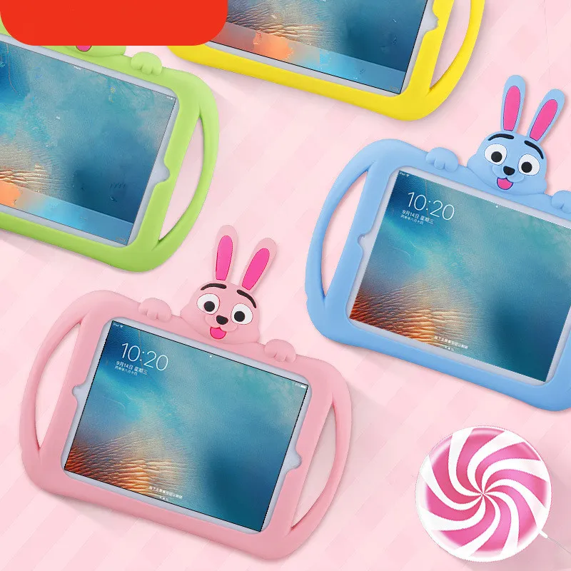 Cartoon Silicone Case for Tablet PC Protective Cases Silicone Mini12345 Protective Case 9.7 10.2 10.5 inch Silicone Case