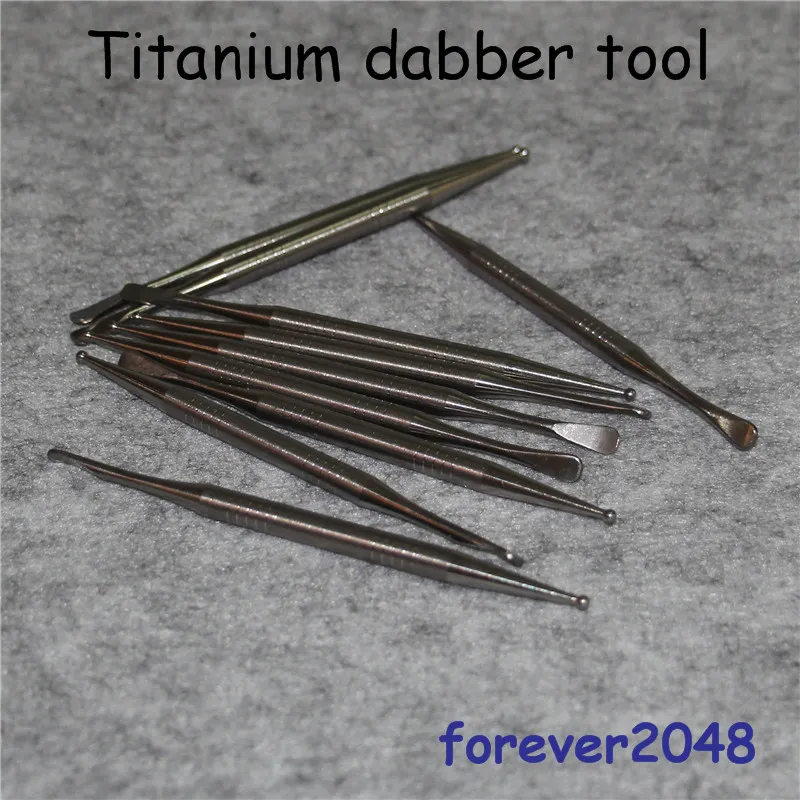 110 mm長年2段階のチタンDaberドームのないネイル喫煙ツールDabber Toolsシリコーン容器