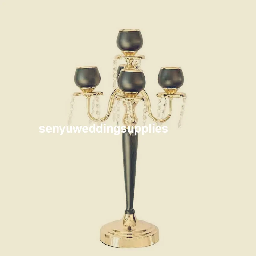 Centerpiece Iron Votive Tea Light Candle Holder - Black