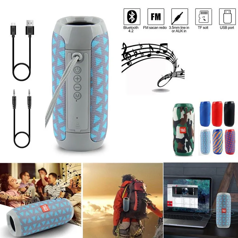 TG117 Portable Wireless Bluetooth Speakers Waterproof Outdoor Soundbar ...