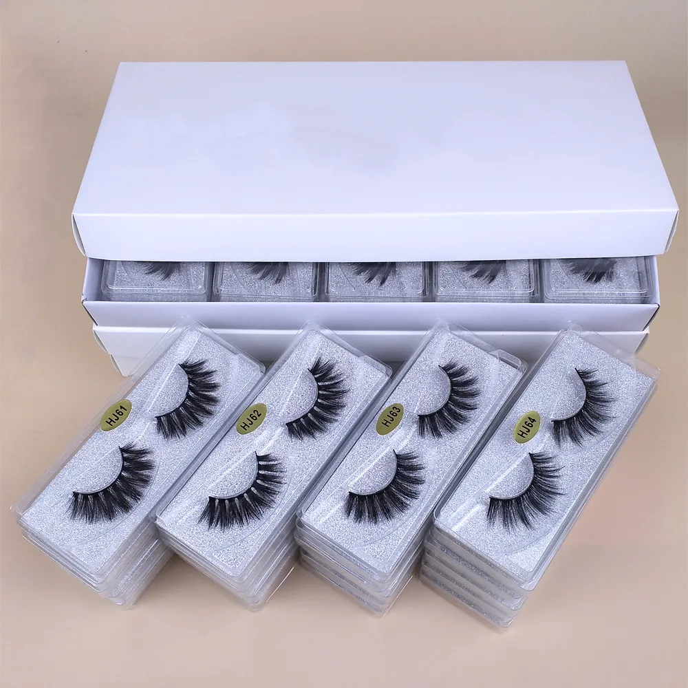 3D Mink Eyelashes Wholesale 10 style Fake Eyelash Soft Natural Thick 3d mink Hair false eyelash natural Extension fake Eyelashes DHL free