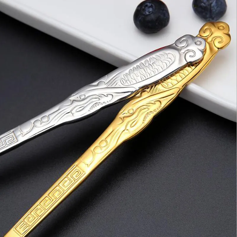 Miupoo Cucchiai da zuppa spessi e pesanti, in acciaio inossidabile, cucchiaio cinese argentato, cucchiai asiatici resistenti con manico lungo, 18 cm, set da 4