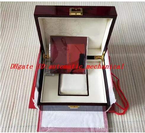 2021 Super Quality Topselling Red Boxes Nautilus Original Box Papers Card Wood Boxe Handväska för Aquanaut 5711 5712 5990 5980 Watch