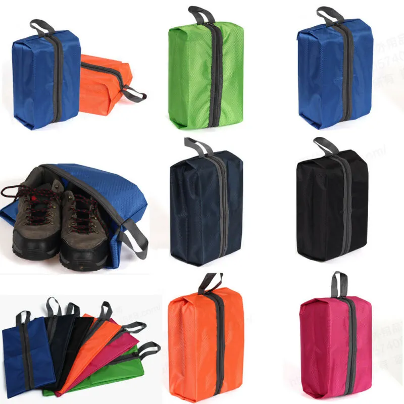 Resistente à água portátil de armazenamento de viagem sapato saco vista janela bolsa armazenamento watoof organizador erprpara vestir sapatos roupa interior