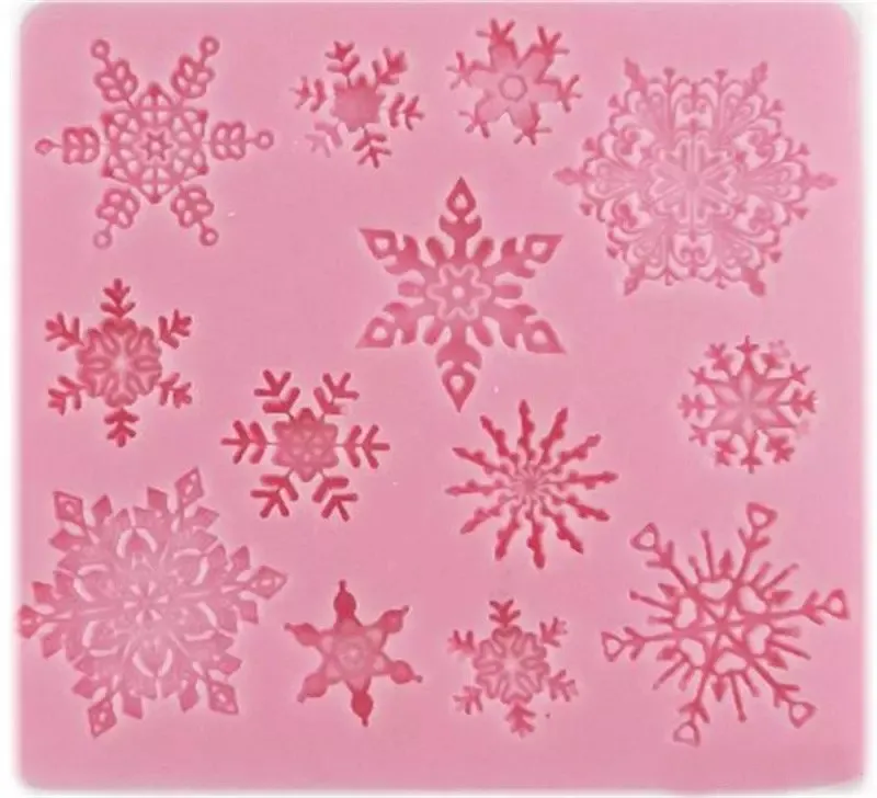 3d formy do pieczenia formy silikonowe płatek śniegu gwiazda kształt świąteczne dekoracje koronki czekoladowe party DIY Kremówka gotowanie Dekorowanie narzędzi