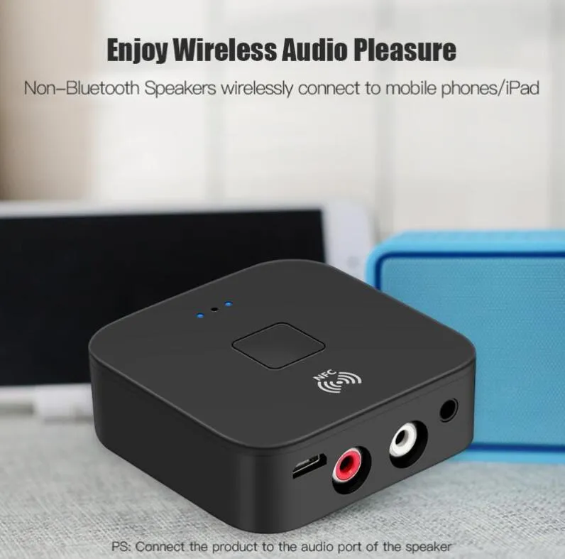Récepteur Audio Bluetooth 5.0 RCA APTX 3.5mm Prise AUX Musique Adaptateur  Sans Fil Avec Micro NFC Pour Haut Parleurs De Télévision De Voiture Auto Du  6,16 €