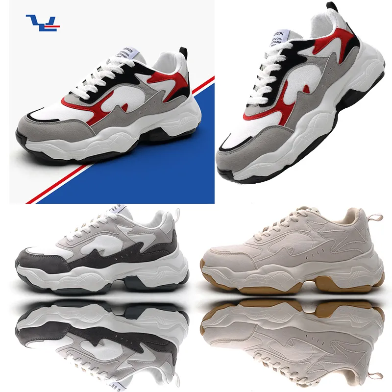 scarpe da ginnastica casual per donna uomo moda scarpe da vecchio papà grigio bianco rosso nero scarpe da ginnastica sportive traspiranti comode 39-44