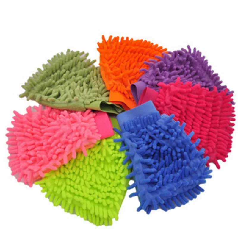 Home Cleaning Cloth Car Wash Towel Gloves Super Mitt Microfiber Car Window Washing Duster