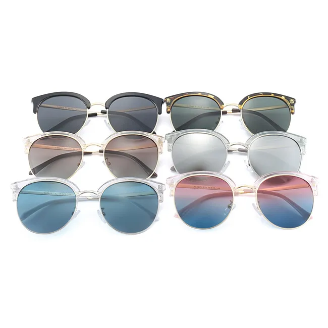 Luxe - klassieke vrouwen zonnebril rijden zonnebril vintage stijl outdoor design klassieke model bouwen glazen half-ingelijste bril55925
