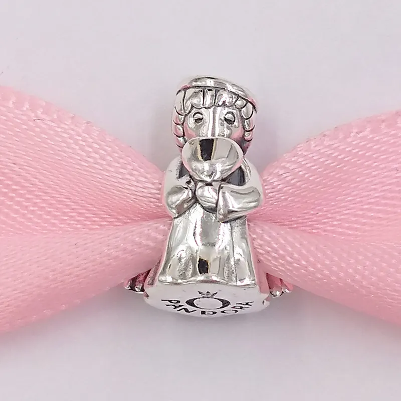 Andy Jewel 925 srebrne koraliki anioła miłości urok urok pasuje do europejskiego pandora w stylu biżuterii naszyjnik 798413C00