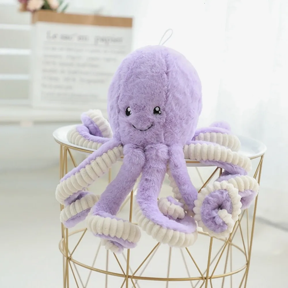 40/60 / 80 cm Leuke Octopus Pluche Kussen Gevulde Mooie Oceaan Dolls Home Decor Geschenken Sofa Kussen Baby Kinderen SOPEER Toys T191019