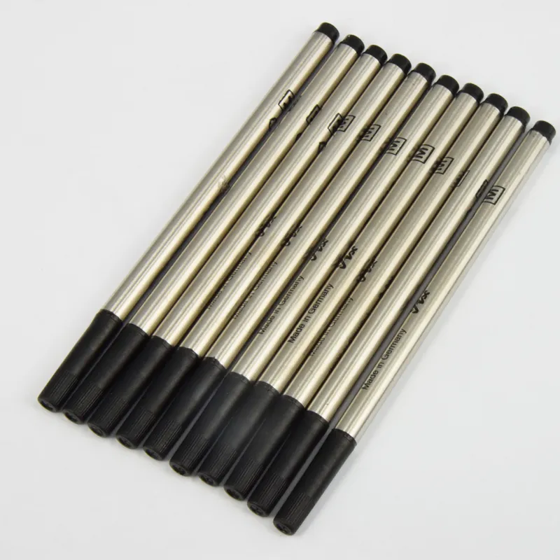 Toptan fiyat 0.6mm siyah biue M dolum için Silindir tükenmez kalem kırtasiye yazma pürüzsüz kalem aksesuarları 710