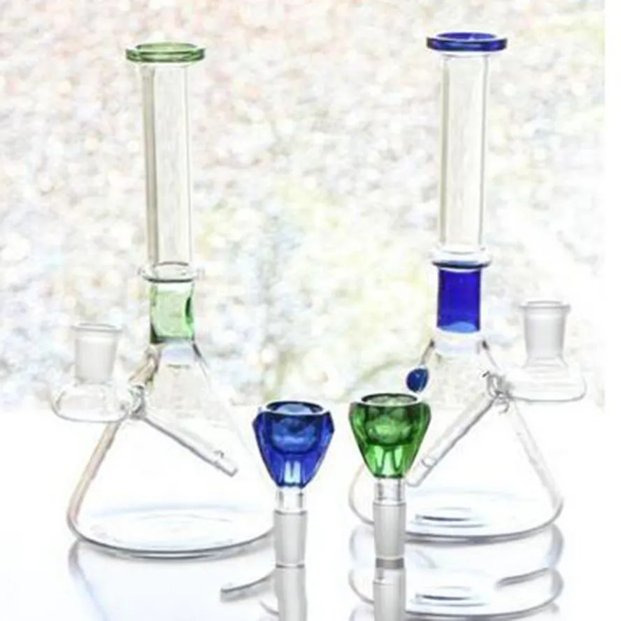 Specialdesign Glas Bong Gratis Typ Glas Vattenrör Kall Känsla Heady Rökning Hookahs Recycler Oil Rigs med skål 100% Real Image