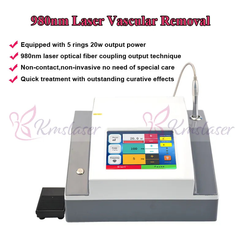 Professional updated high frequency machine Spider Vein and Vascular Removal 980nm beauty equipment or personal use