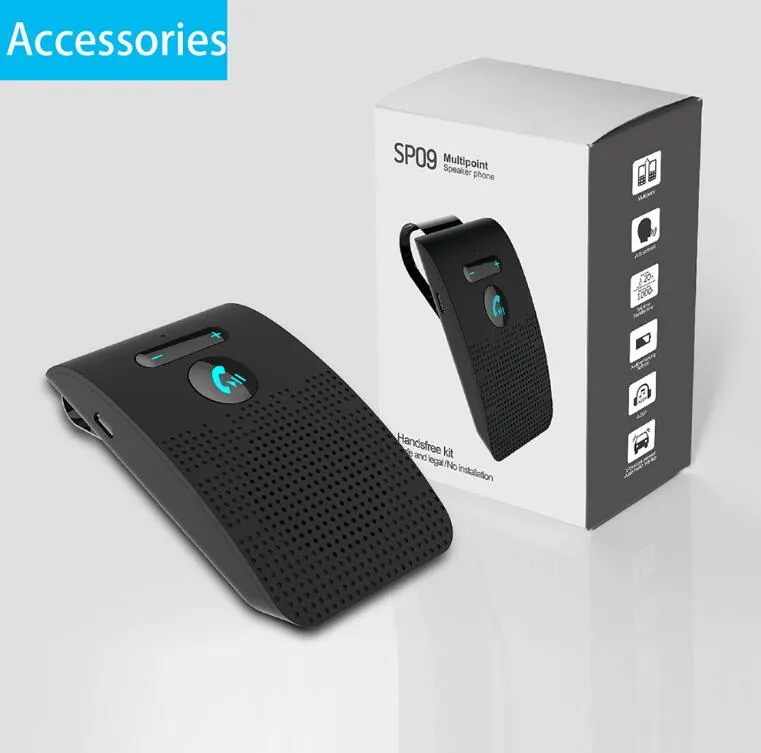 Sp09 Bluetooth Freisprecheinrichtung, Freisprecheinrichtung, Kabellose Bluetooth  Freisprecheinrichtung, Multipoint Auto MPMit Sonnenblenden Clip Von 7,17 €