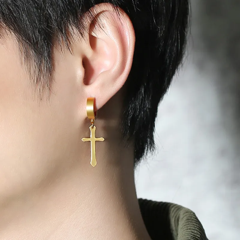 Mens biker deals hoop earrings