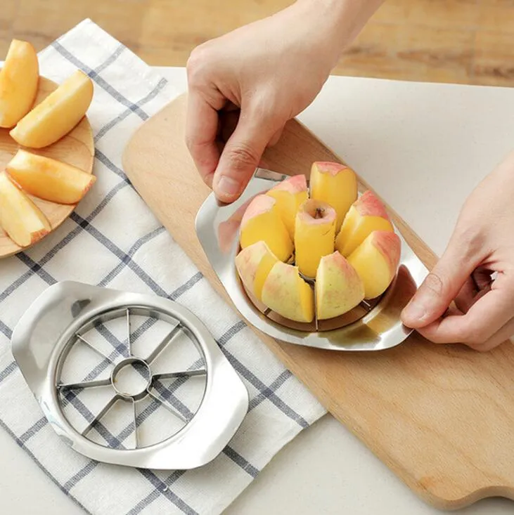 Stainless Steel Corer Slicers Shredders Apple Cutter Go Nuclear Fruit Knife Cutters Fruits Splitter Fruitage Generator Knives LX1329