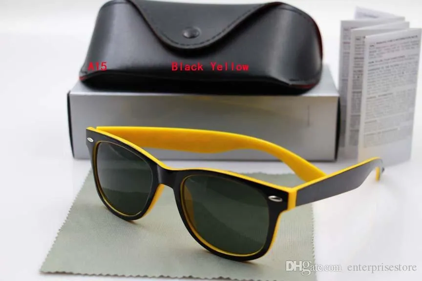 ★HANGLE EYEWEAR★ Round Geek Chic Sunglasses Black Yellow H Women Men Sunglasses Yellow Lens Luxury Model Oversize