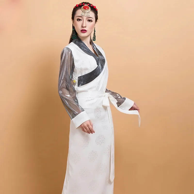chinese dress ladies Amazon.com: Women Chinese Traditional Stage Performance Costume Tibetan  Dance Clothing Woman Festival Water Sleeve Dress type1 XS : Clothing, Shoes  & Jewelry