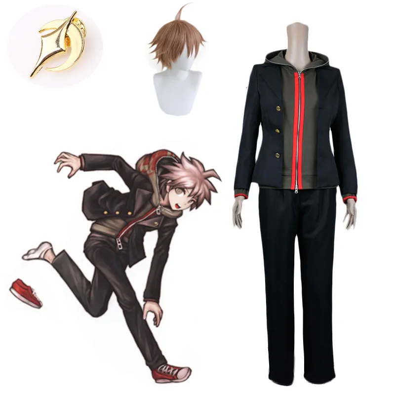 Anime Danganronpa cosplay Naegi Makoto Campus Uniform Set