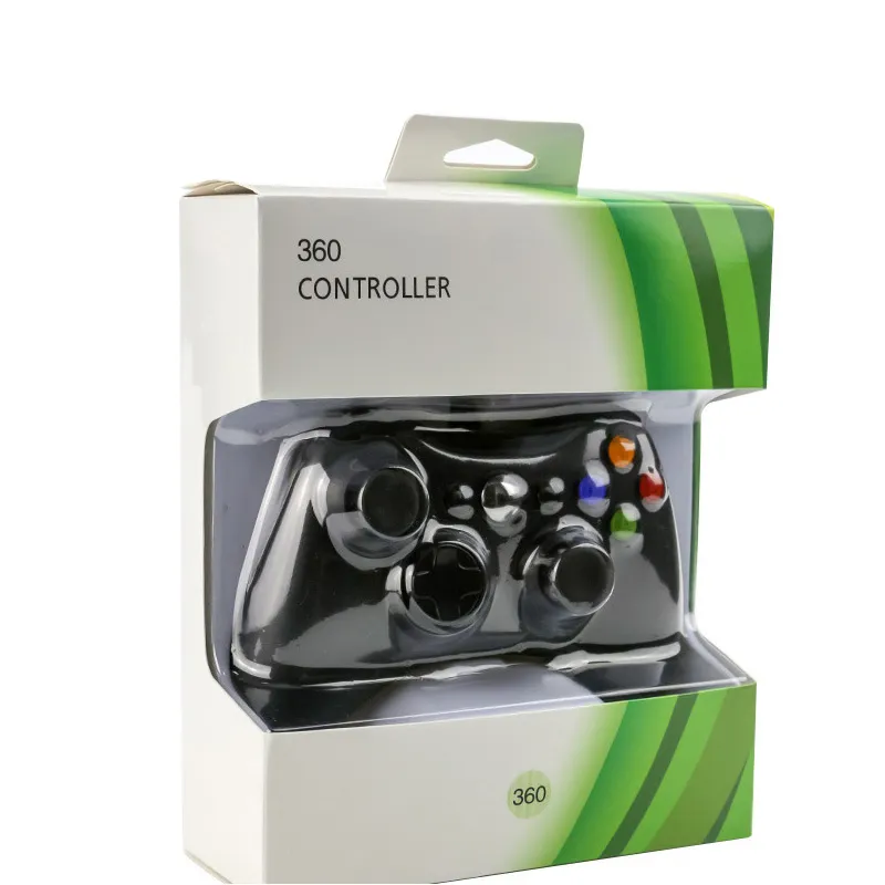 Hot Selling Game Controller for Xbox 360 Gamepad Black USB Wire PC do Xbox 360 Joypad joystick Akcesoria do komputera przenośnego PC DHL