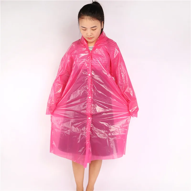 Proficiat Omzet Perceptueel Wegwerp regenjas regen ponchos voor volwassenen met koordkap en elastische  mouwuiteinden, draagbare en dikkere noodsituatie regenkleding