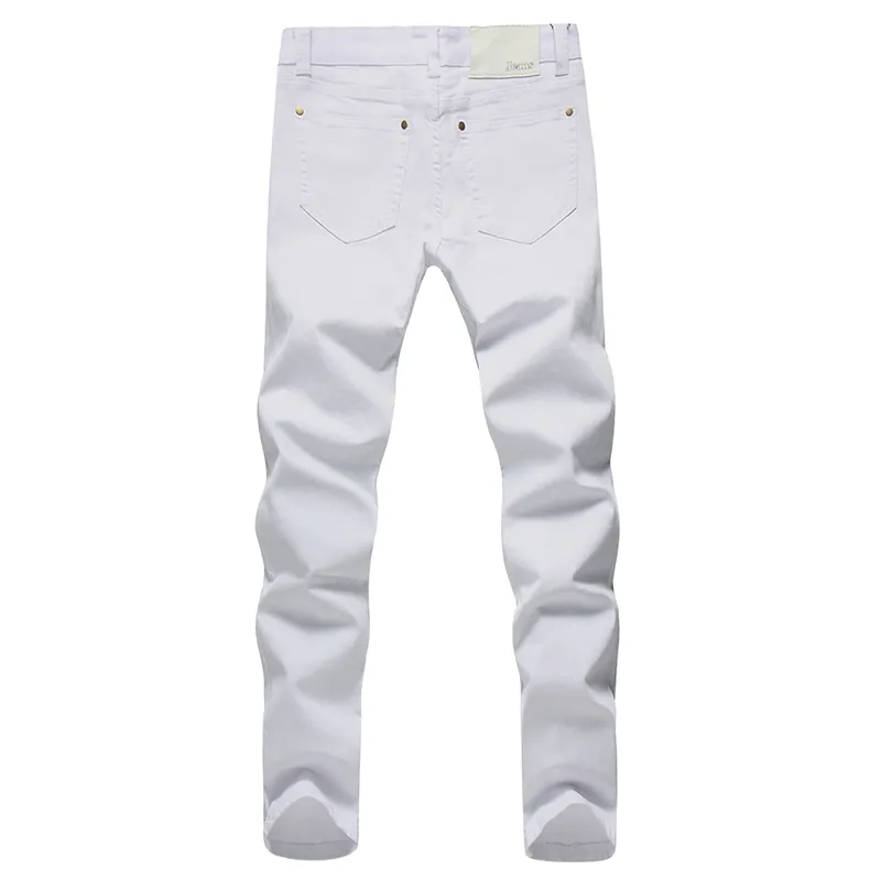 Pantalones blancos de mezclilla cheap