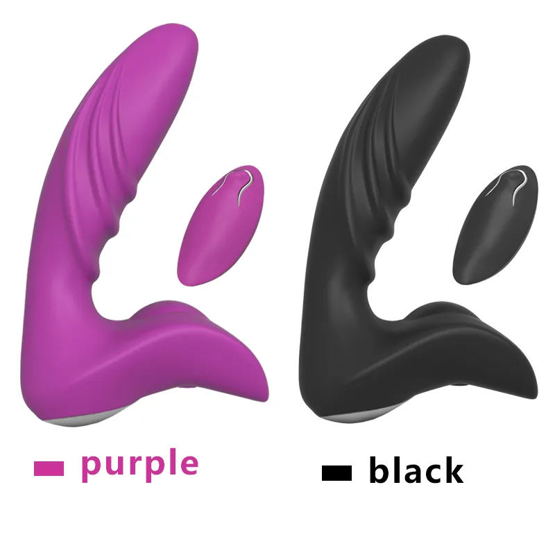 Massageador masculino Vibrador sexual Anal Masturbador Adulto Toy Wireless Control A76